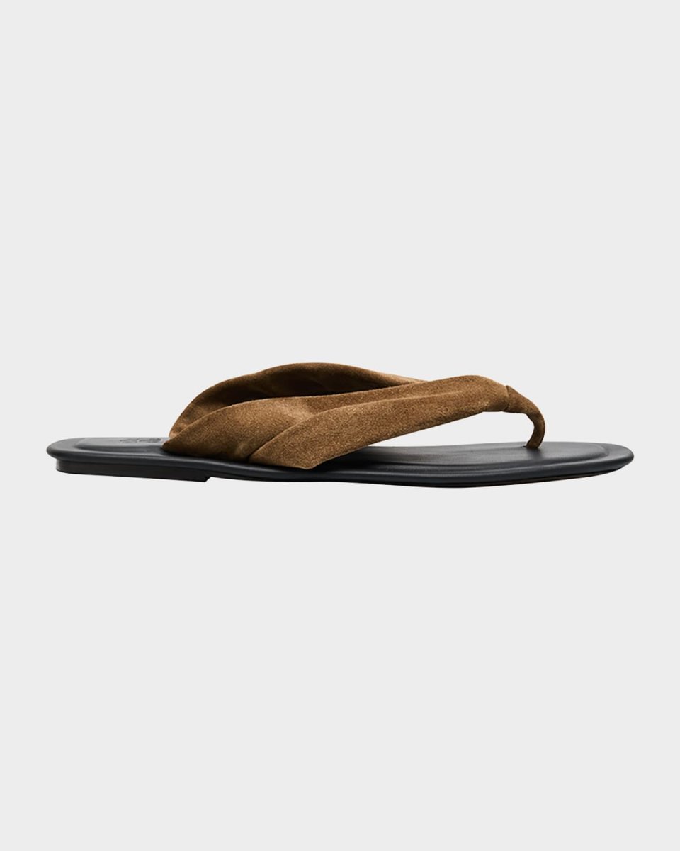 Suede Thong Sandals